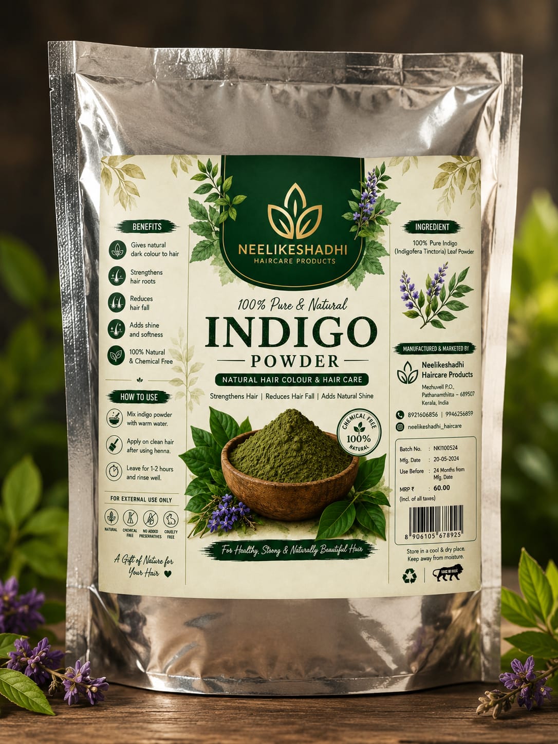 Neelikeshadhi indigo powder