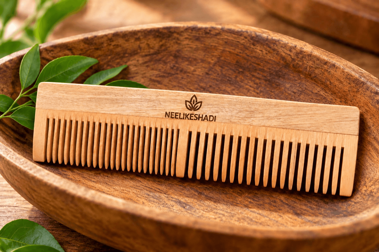 Neelikeshadhi Neem Wooden Comb